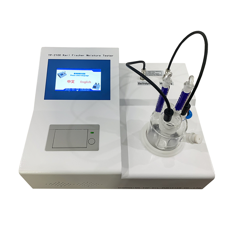 GB7600 جهاز اختبار محتوى الماء كارل فيشر الأوتوماتيكي بالكامل TP-2100