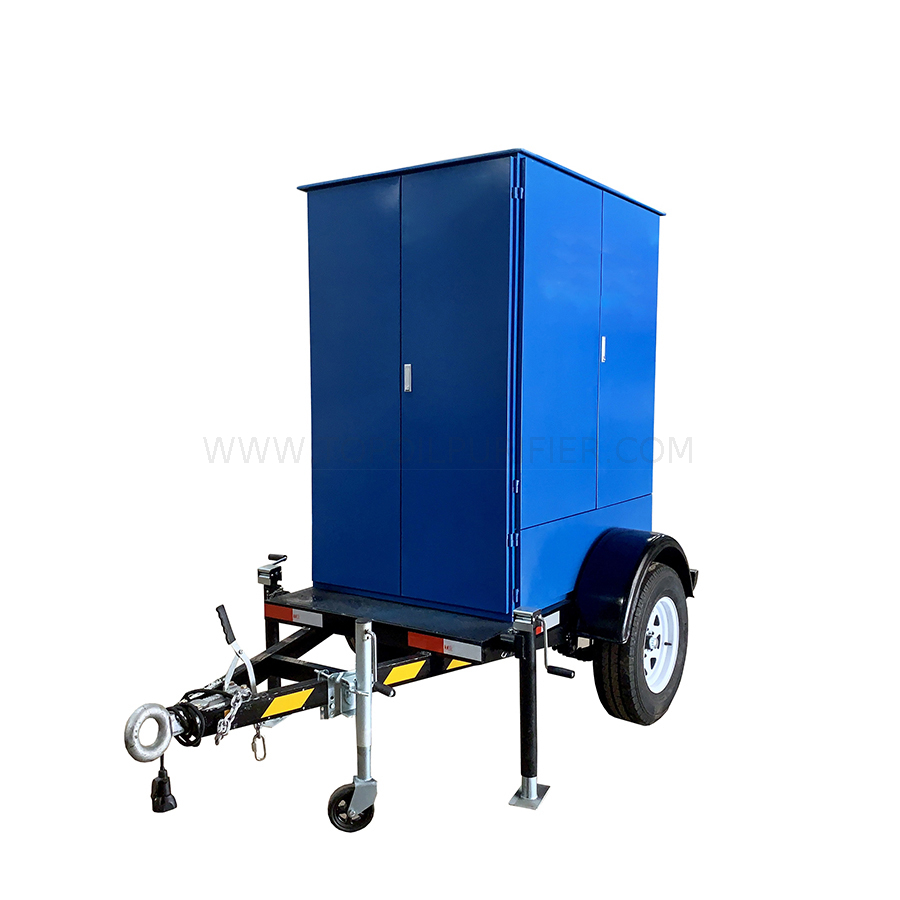 ZY-M Mobile Transformer Oil Purifier مثبت على مقطورة